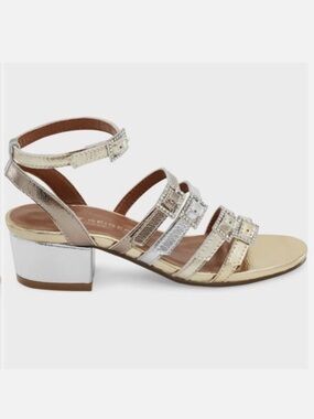 Kurt Geiger Mini Piera Girls Size 13 Metallic Crystal Sandals NWT Nordstrom